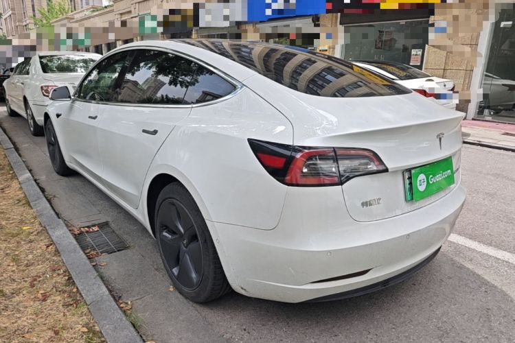 Used Tesla Model 3 2020 Refreshed Version Long-Range Rear-Wheel Drive Rear Left 45 Deg