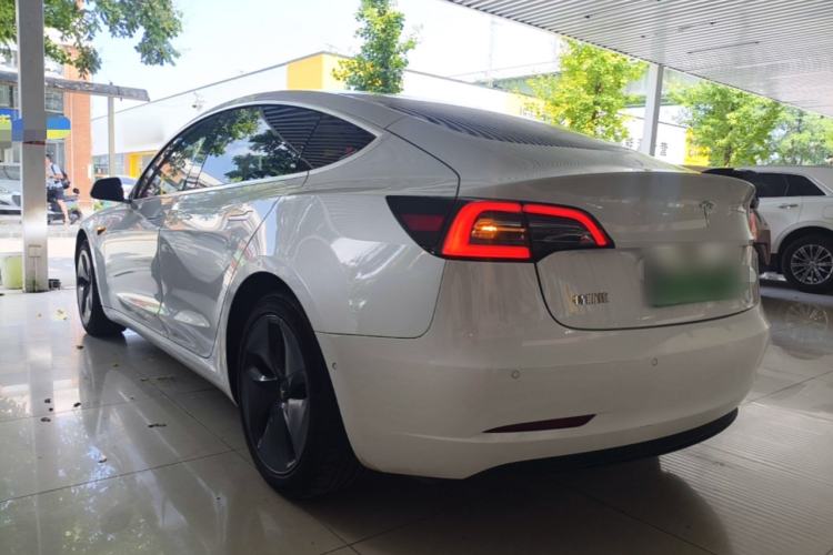 Used Tesla Model 3 2020 Refreshed Version Long-Range Rear-Wheel Drive Rear Left 45 Deg