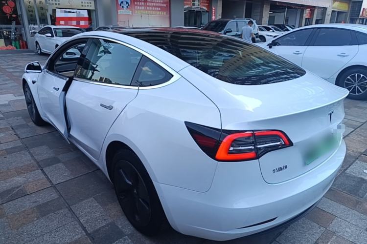 Used Tesla Model 3 2020 Standard Range Rear-Wheel Drive Upgraded Version Rear Left 45 Deg