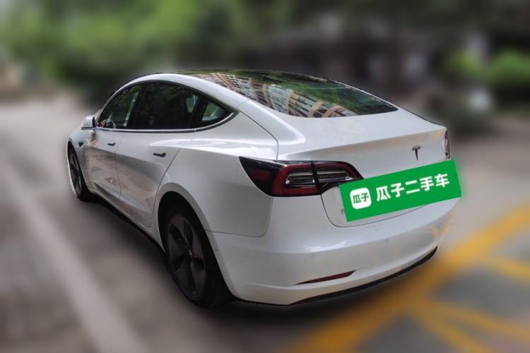 Used Tesla Model 3 2020 Refreshed Version Long-Range Rear-Wheel Drive Rear Left 45 Deg