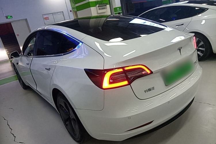 Used Tesla Model 3 2020 Refreshed Version Long-Range Rear-Wheel Drive Rear Left 45 Deg