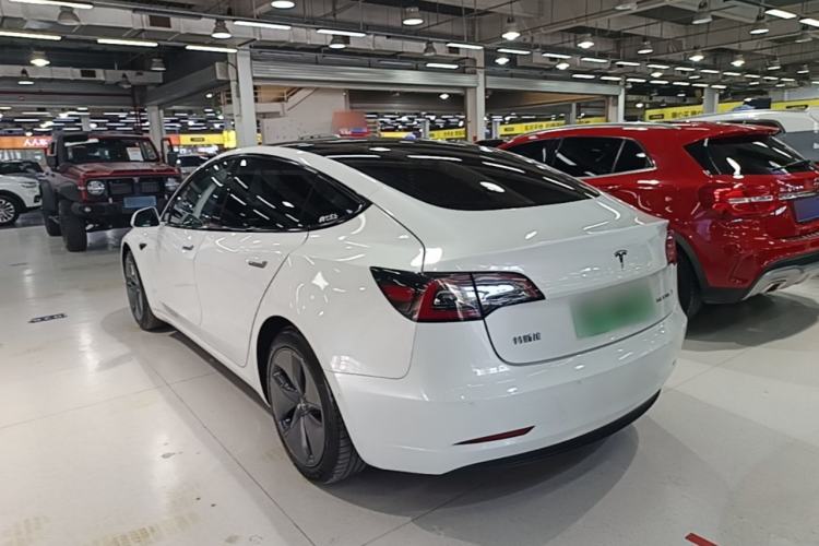 Used Tesla Model 3 2020 Refreshed Version Long-Range Rear-Wheel Drive Rear Left 45 Deg
