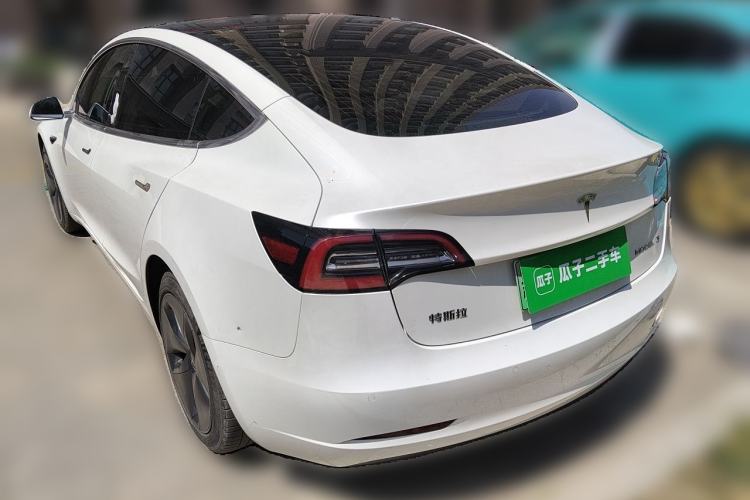 Used Tesla Model 3 2020 Refreshed Version Long-Range Rear-Wheel Drive Rear Left 45 Deg