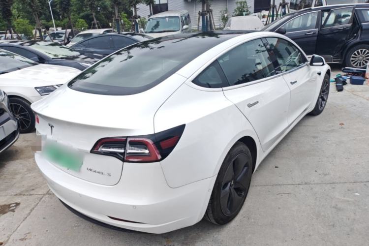 Used Tesla Model 3 2020 Refreshed Version Long-Range Rear-Wheel Drive Rear Right 45 Deg