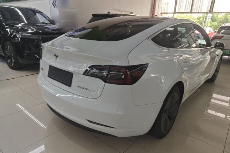Used Tesla Model 3 2020 Refreshed Version Long-Range Rear-Wheel Drive Rear Right 45 Deg