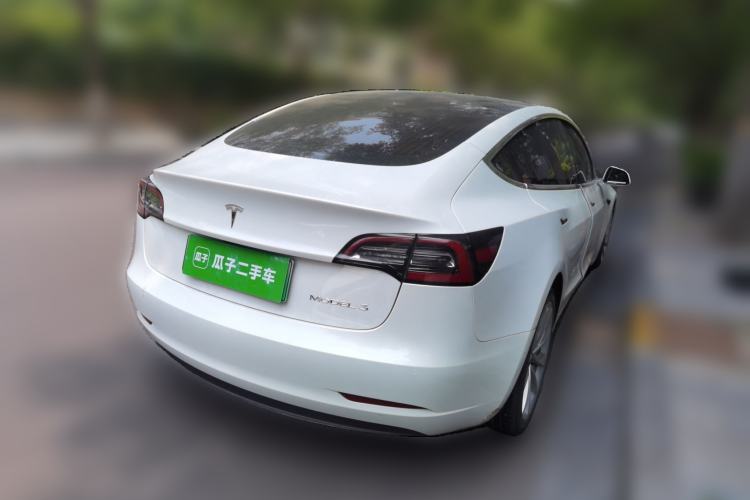 Used Tesla Model 3 2020 Refreshed Version Long-Range Rear-Wheel Drive Rear Right 45 Deg