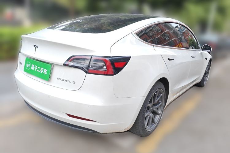 Used Tesla Model 3 2020 Standard Range Rear-Wheel Drive Upgraded Version Rear Right 45 Deg