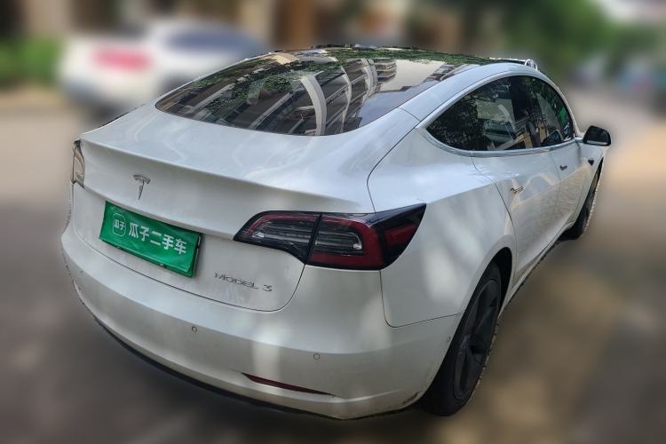 Used Tesla Model 3 2020 Refreshed Version Long-Range Rear-Wheel Drive Rear Right 45 Deg