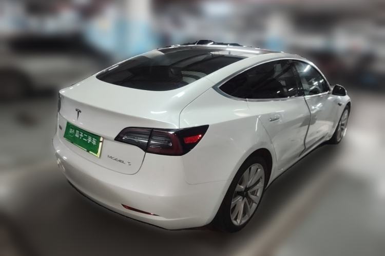 Used Tesla Model 3 2020 Refreshed Version Long-Range Rear-Wheel Drive Rear Right 45 Deg