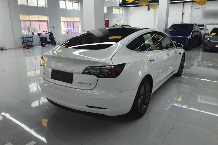Used Tesla Model 3 2020 Refreshed Version Long-Range Rear-Wheel Drive Rear Right 45 Deg