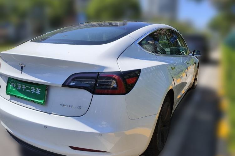 Used Tesla Model 3 2020 Refreshed Version Long-Range Rear-Wheel Drive Rear Right 45 Deg