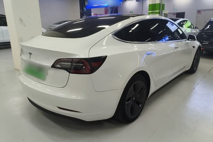 Used Tesla Model 3 2020 Standard Range Rear-Wheel Drive Upgraded Version Rear Right 45 Deg