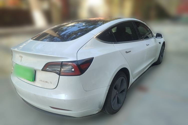 Used Tesla Model 3 2020 Standard Range Rear-Wheel Drive Upgraded Version Rear Right 45 Deg