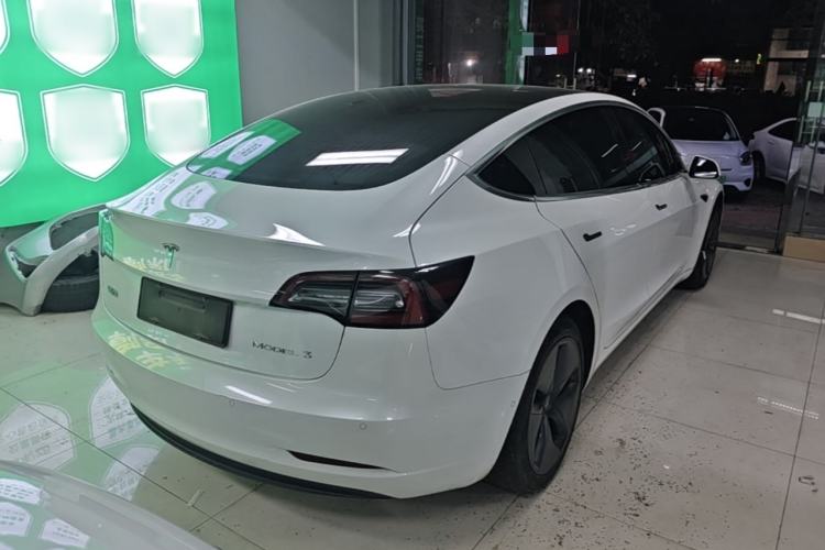 Used Tesla Model 3 2020 Refreshed Version Long-Range Rear-Wheel Drive Rear Right 45 Deg