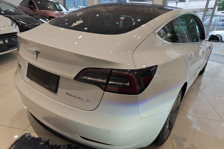 Used Tesla Model 3 2020 Refreshed Version Long-Range Rear-Wheel Drive Rear Right 45 Deg