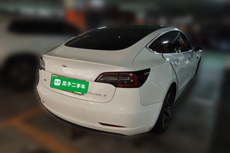 Used Tesla Model 3 2020 Standard Range Rear-Wheel Drive Upgraded Version Rear Right 45 Deg