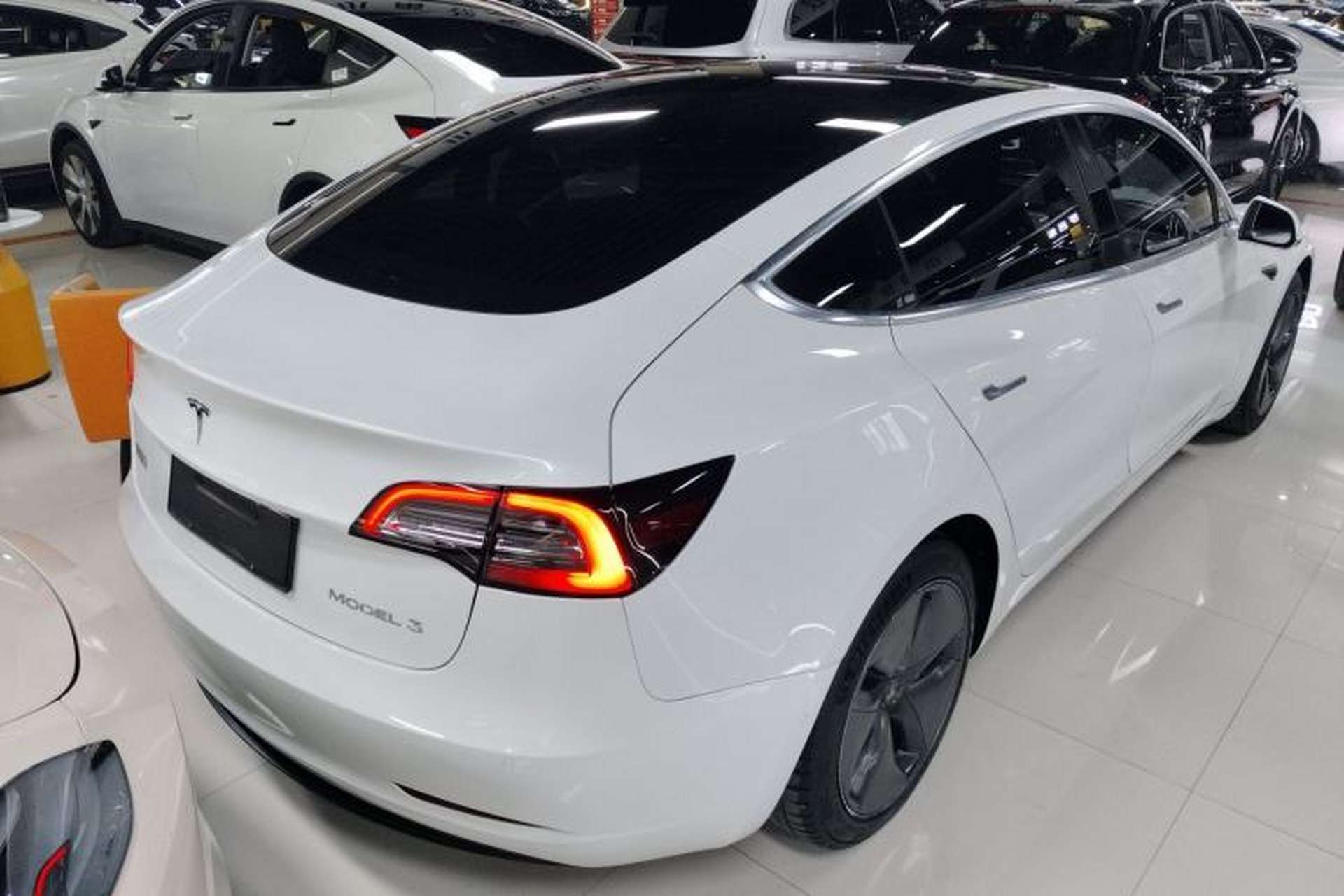 Used Tesla Model 3 2020 Standard Range Rear-Wheel Drive Upgraded Version Rear Right 45 Deg