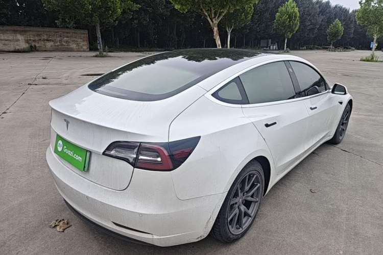 Used Tesla Model 3 2020 Refreshed Version Long-Range Rear-Wheel Drive Rear Right 45 Deg