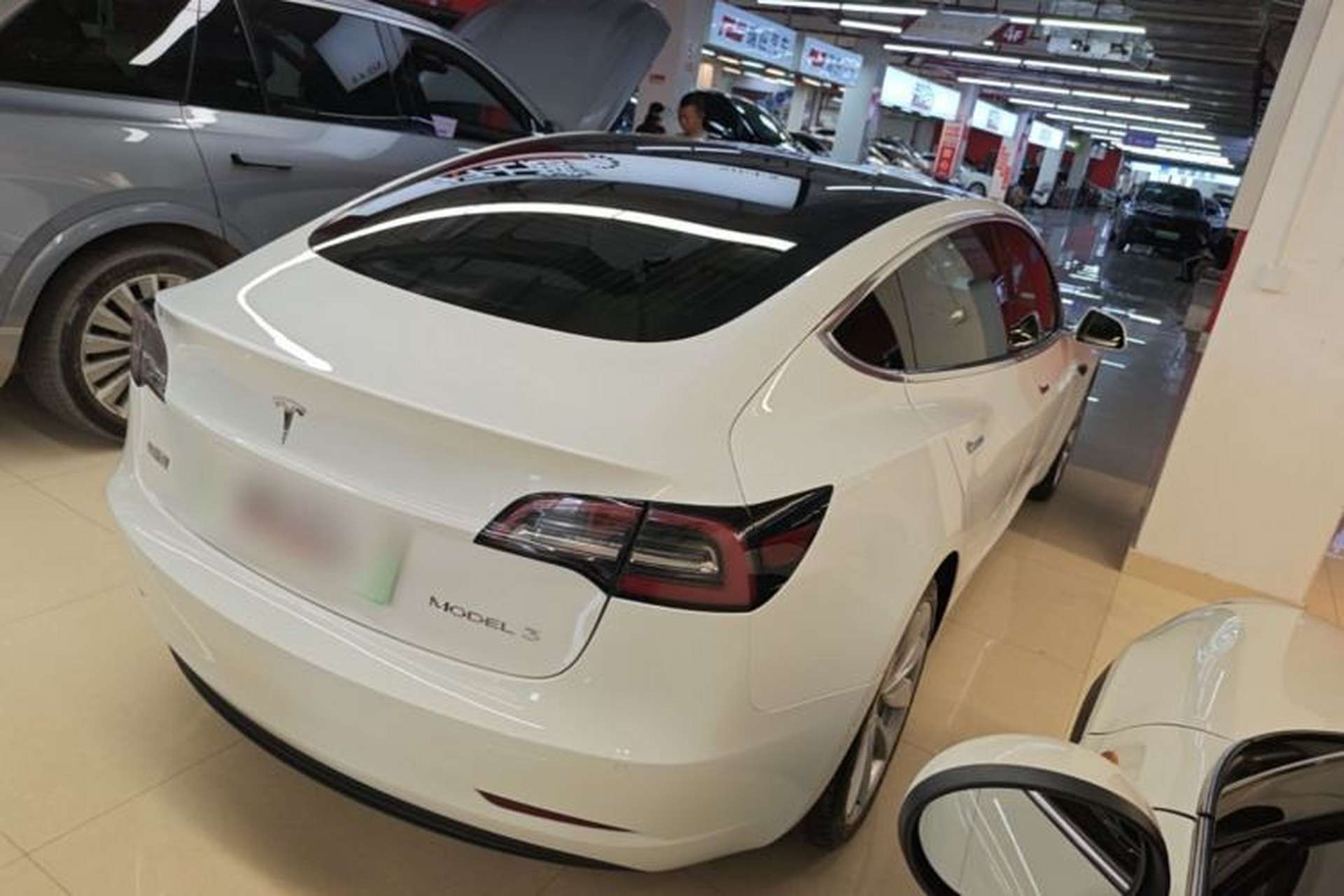 Used Tesla Model 3 2020 Refreshed Version Long-Range Rear-Wheel Drive Rear Right 45 Deg