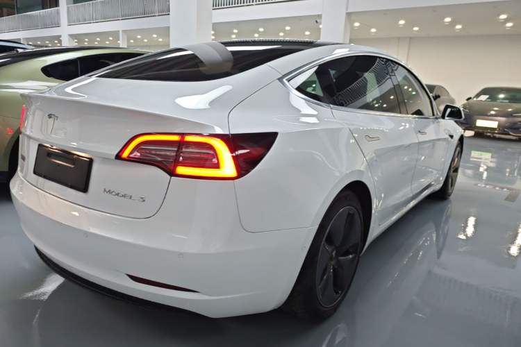 Used Tesla Model 3 2020 Standard Range Rear-Wheel Drive Upgraded Version Rear Right 45 Deg