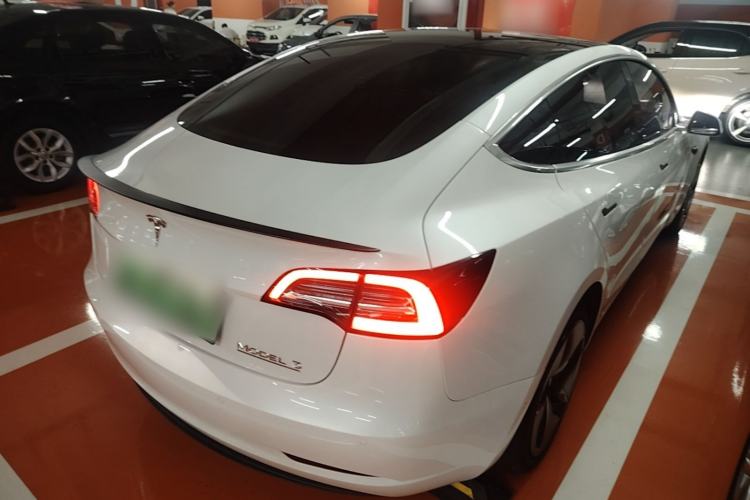 Used Tesla Model 3 2020 Standard Range Rear-Wheel Drive Upgraded Version Rear Right 45 Deg