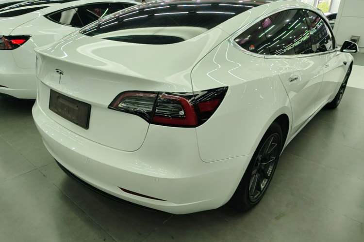 Used Tesla Model 3 2020 Standard Range Rear-Wheel Drive Upgraded Version Rear Right 45 Deg