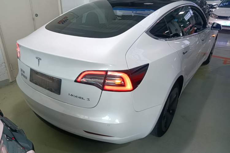 Used Tesla Model 3 2020 Standard Range Rear-Wheel Drive Upgraded Version Rear Right 45 Deg