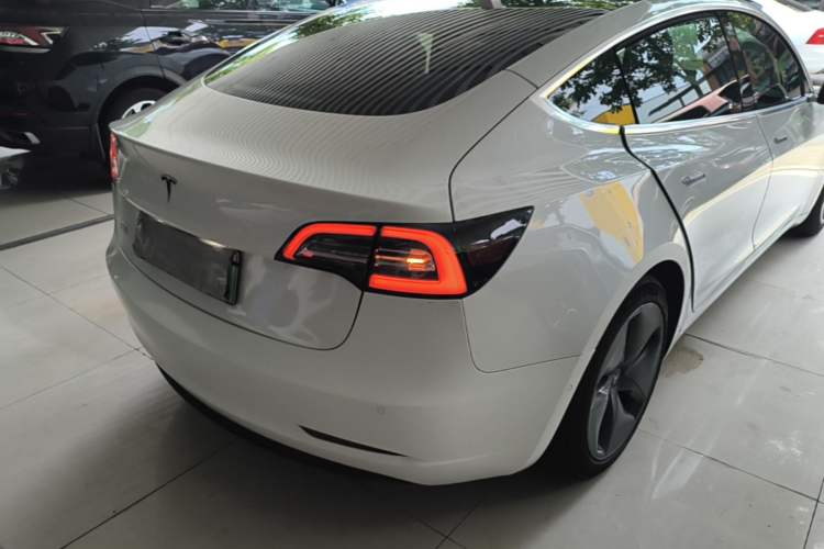Used Tesla Model 3 2020 Refreshed Version Long-Range Rear-Wheel Drive Rear Right 45 Deg
