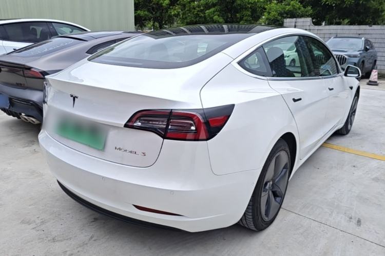 Used Tesla Model 3 2020 Refreshed Version Long-Range Rear-Wheel Drive Rear Right 45 Deg