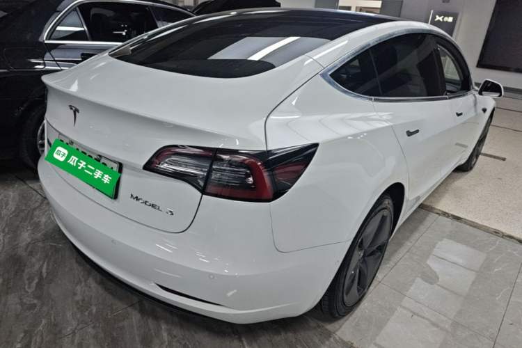 Used Tesla Model 3 2020 Standard Range Rear-Wheel Drive Upgraded Version Rear Right 45 Deg