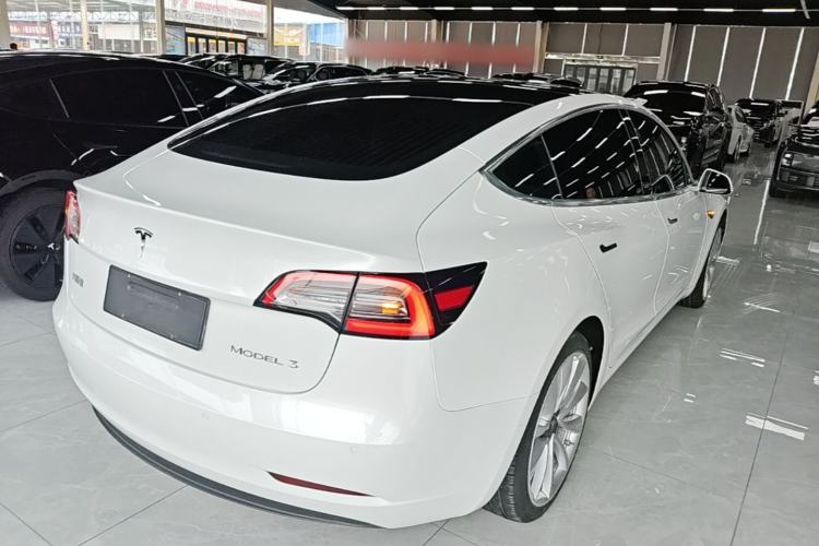 Used Tesla Model 3 2020 Refreshed Version Long-Range Rear-Wheel Drive Rear Right 45 Deg