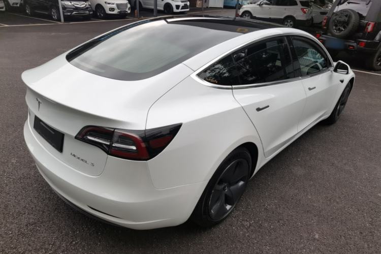 Used Tesla Model 3 2020 Standard Range Rear-Wheel Drive Upgraded Version Rear Right 45 Deg