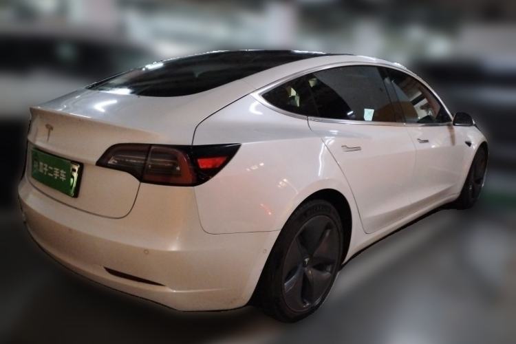 Used Tesla Model 3 2020 Refreshed Version Long-Range Rear-Wheel Drive Rear Right 45 Deg