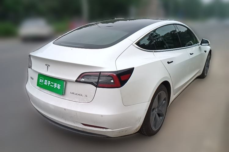 Used Tesla Model 3 2020 Refreshed Version Long-Range Rear-Wheel Drive Rear Right 45 Deg