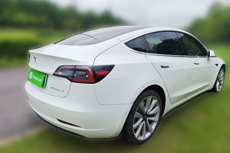 Used Tesla Model 3 2020 Refreshed Version Long-Range Rear-Wheel Drive Rear Right 45 Deg
