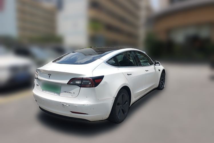 Used Tesla Model 3 2020 Refreshed Version Long-Range Rear-Wheel Drive Rear Right 45 Deg