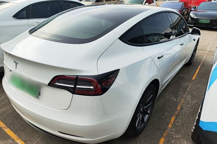 Used Tesla Model 3 2020 Refreshed Version Long-Range Rear-Wheel Drive Rear Right 45 Deg
