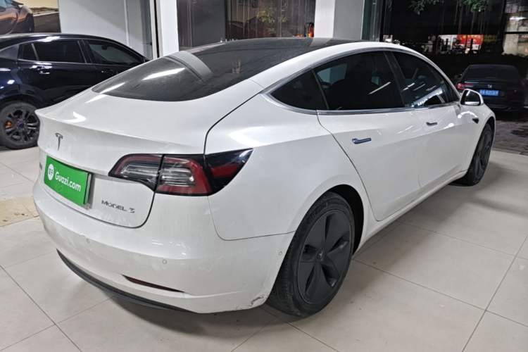 Used Tesla Model 3 2020 Refreshed Version Long-Range Rear-Wheel Drive Rear Right 45 Deg