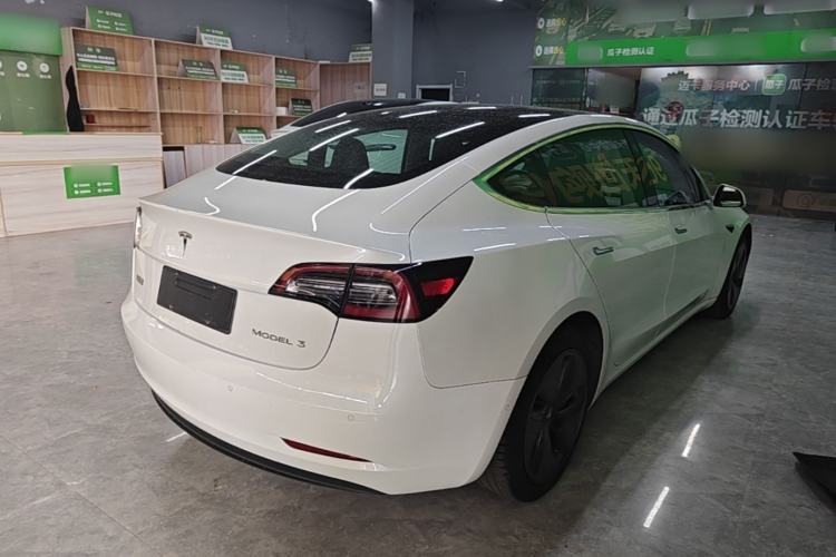 Used Tesla Model 3 2020 Refreshed Version Long-Range Rear-Wheel Drive Rear Right 45 Deg