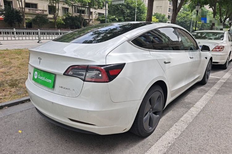 Used Tesla Model 3 2020 Refreshed Version Long-Range Rear-Wheel Drive Rear Right 45 Deg