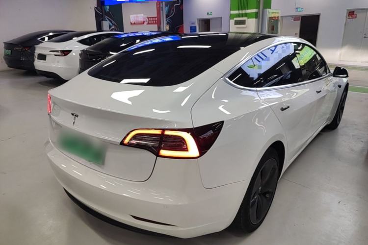 Used Tesla Model 3 2020 Standard Range Rear-Wheel Drive Upgraded Version Rear Right 45 Deg
