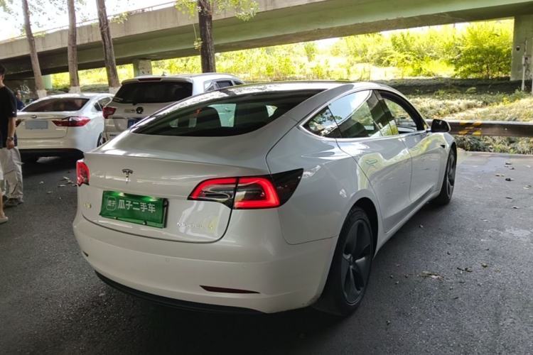 Used Tesla Model 3 2020 Standard Range Rear-Wheel Drive Upgraded Version Rear Right 45 Deg