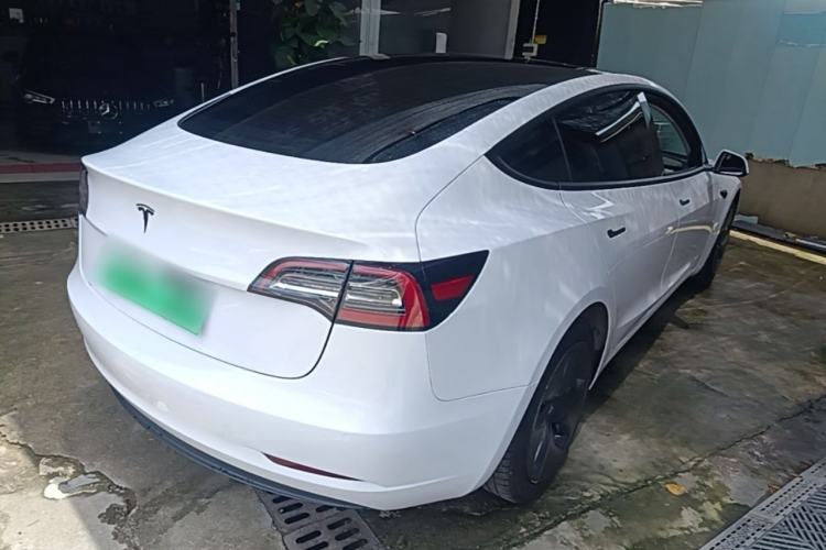 Used Tesla Model 3 2020 Refreshed Version Long-Range Rear-Wheel Drive Rear Right 45 Deg