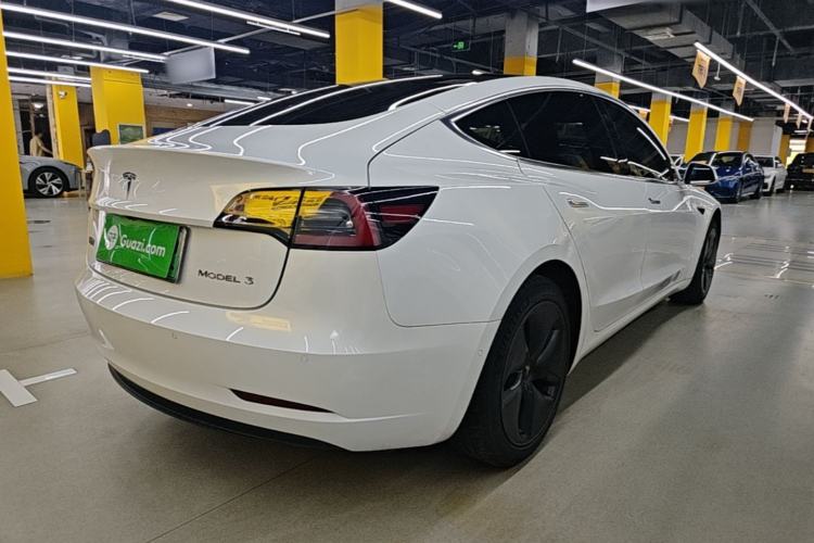 Used Tesla Model 3 2020 Standard Range Rear-Wheel Drive Upgraded Version Rear Right 45 Deg