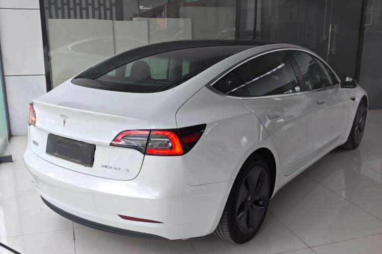 Used Tesla Model 3 2020 Revised Version Standard Range Rear-Wheel Drive – Upgraded Edition Rear Right 45 Deg