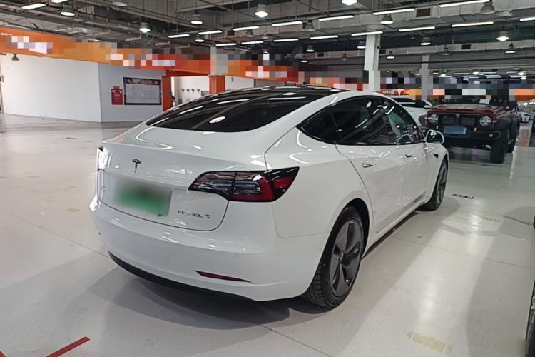Used Tesla Model 3 2020 Refreshed Version Long-Range Rear-Wheel Drive Rear Right 45 Deg