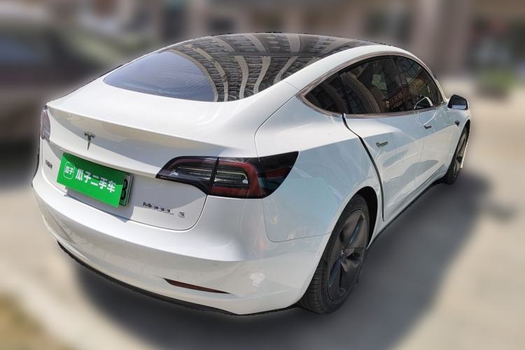 Used Tesla Model 3 2020 Refreshed Version Long-Range Rear-Wheel Drive Rear Right 45 Deg