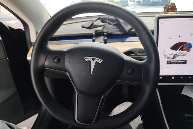 Used Tesla Model 3 2020 Long-Range Rear-Wheel-Drive Version Steering Wheel