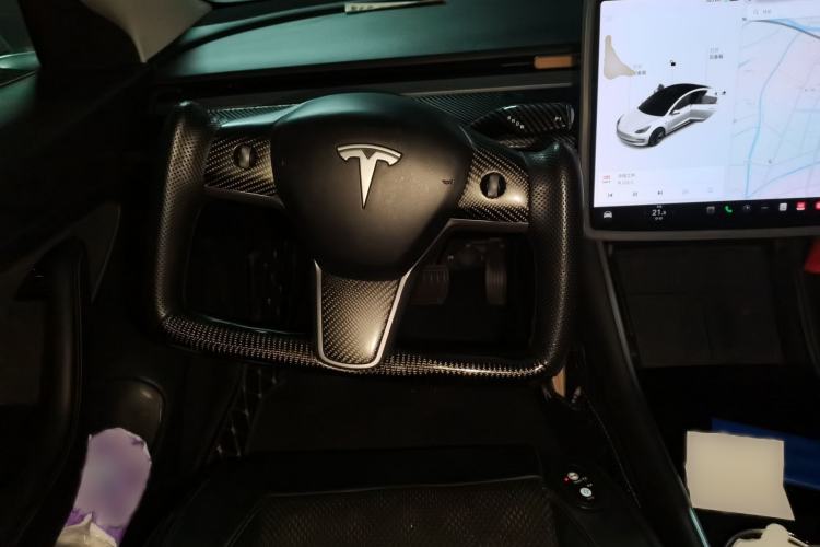 Used Tesla Model 3 2020 Long-Range Rear-Wheel-Drive Version Steering Wheel