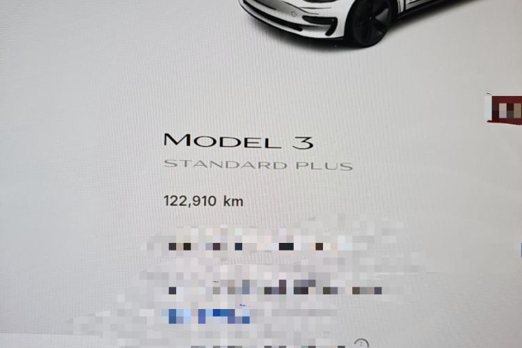 Used Tesla Model 3 2020 Standard Range Rear-Wheel Drive Upgraded Version Odometer Close Up